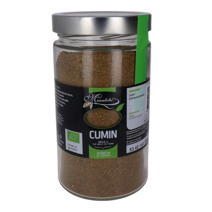 Cumin bio* - Moulu(e) - Pot verre 720 ml 280 g épice bio