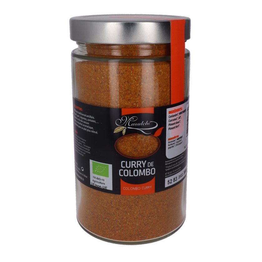 Curry "Colombo" - Moulu(e) - Pot verre 720 ml 300 g épice bio