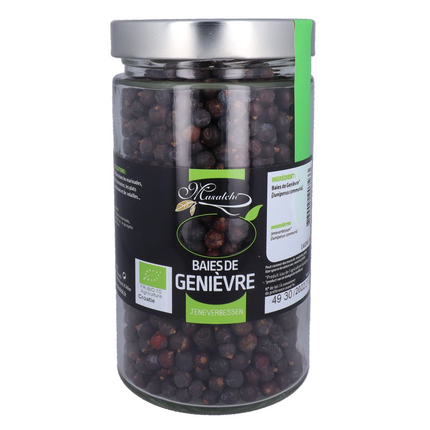 Genièvre bio* - Entier(e) - Pot verre 720 ml 210 g épice bio