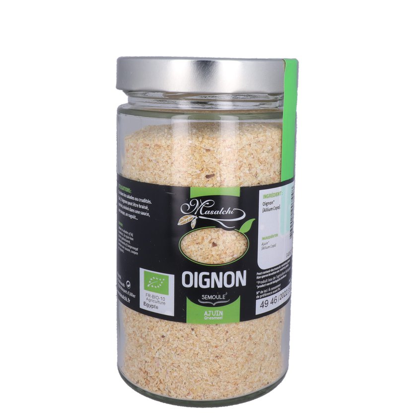 Oignon bio* - Concassé(e) - Pot verre 720 ml 350 g épice bio