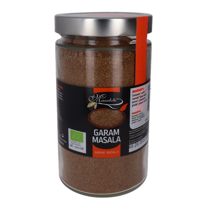 Garam Masala bio* - Moulu(e) - Pot verre 720 ml 260 g épice bio