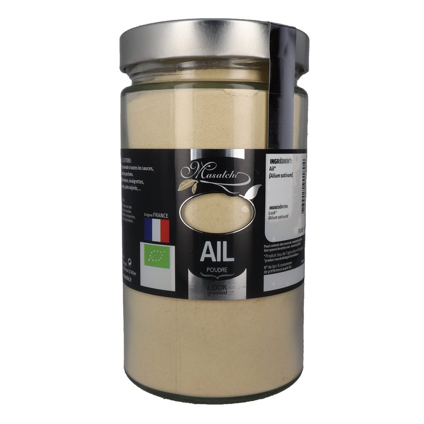 Ail bio* FRANCE - Moulu(e) - Pot verre 720 ml 370 g épice bio